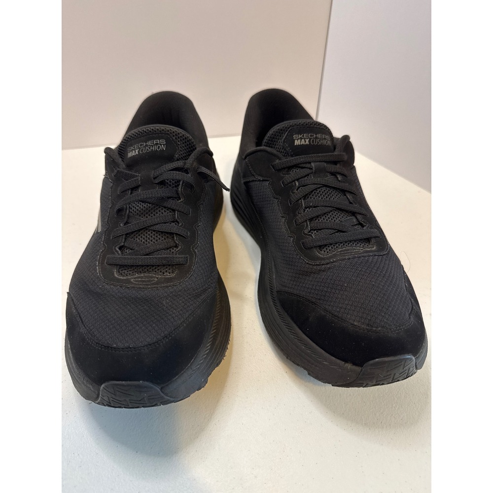 Skechers Slip-ins Max Cushioning Advantageous Black Shoes 220610WW Mens 13 Wide